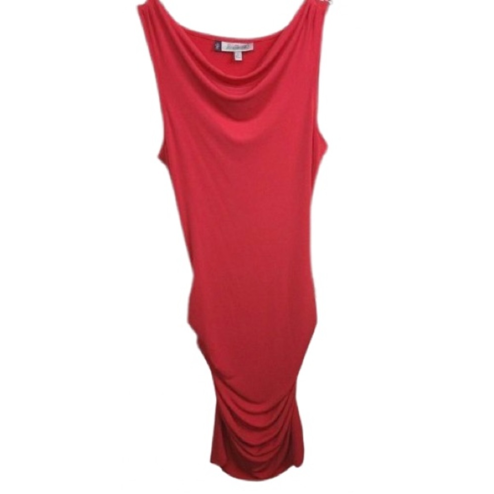 NWT Jennifer Lopez new ruched sleeveless dress size large